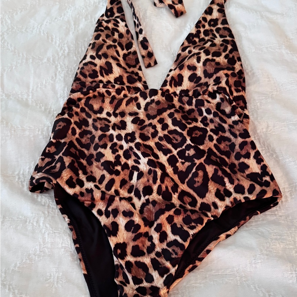 Zara Leopard Print Swimsuit